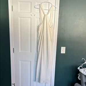Elegant Cream Maxi Dress